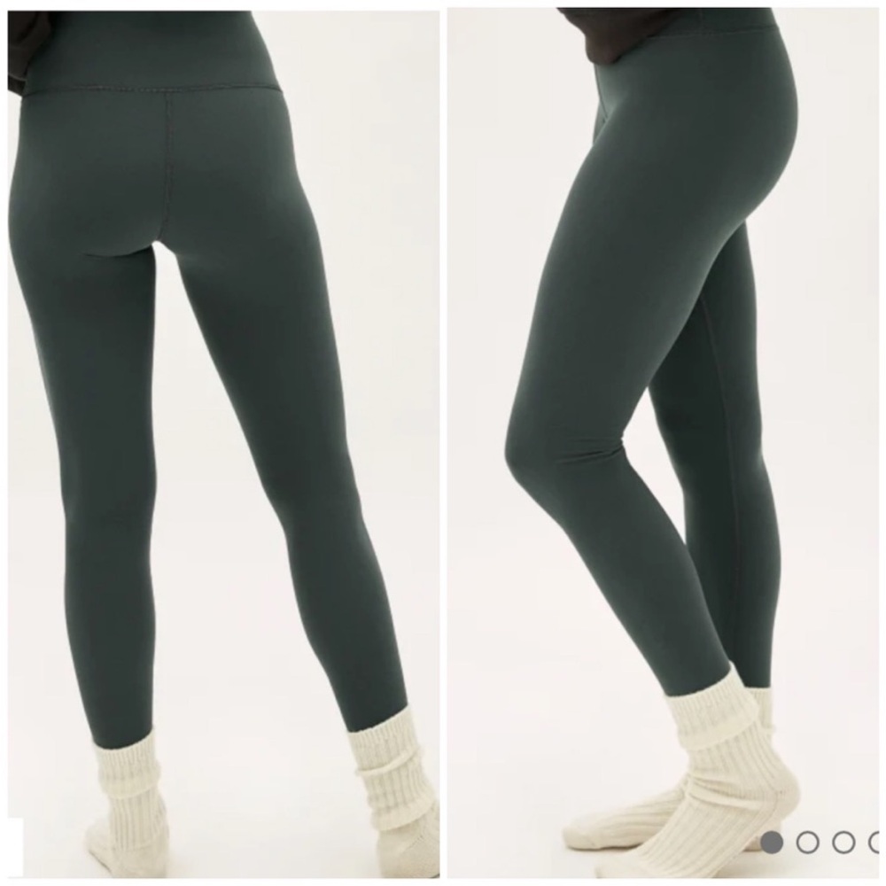 NWT Everlane the perform ankle leggings green pine size XS